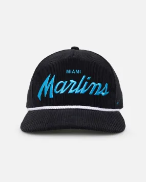 47 Brand Miami Marlins 'MLB Opening Day' Corduroy Crossrope Hitch Snapback Black