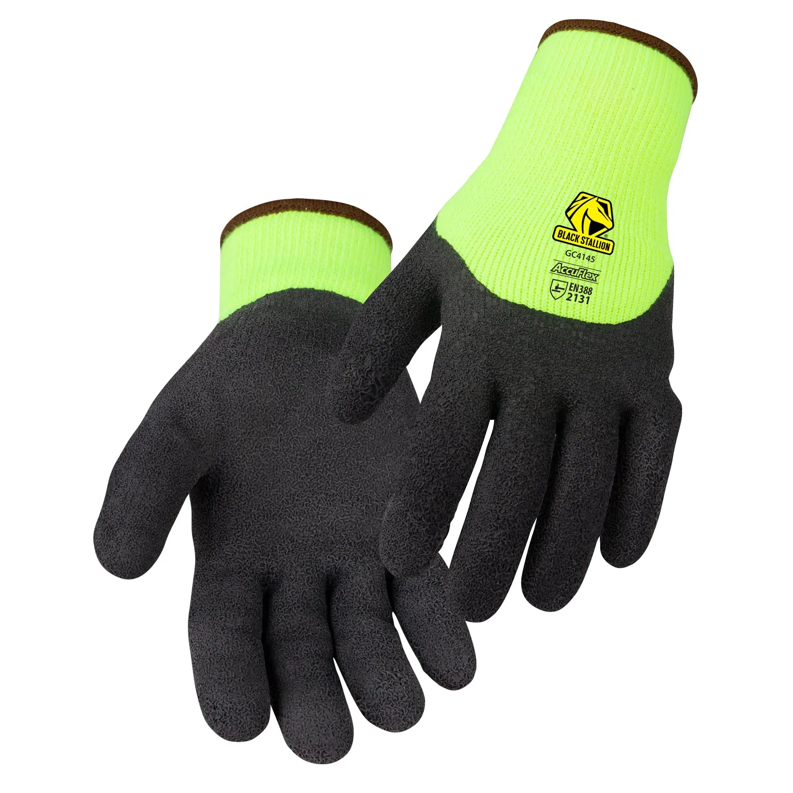 Black Stallion AccuFlex 3/4 Latex-Coated Acrylic Terry Knit Glove L 12/pk - GC4145-HB-L-12