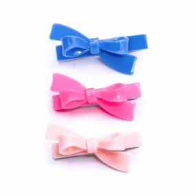 Bow Hair Clips (Set of 3)