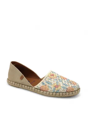 Carmen Blossom Woven Flat Espadrilles