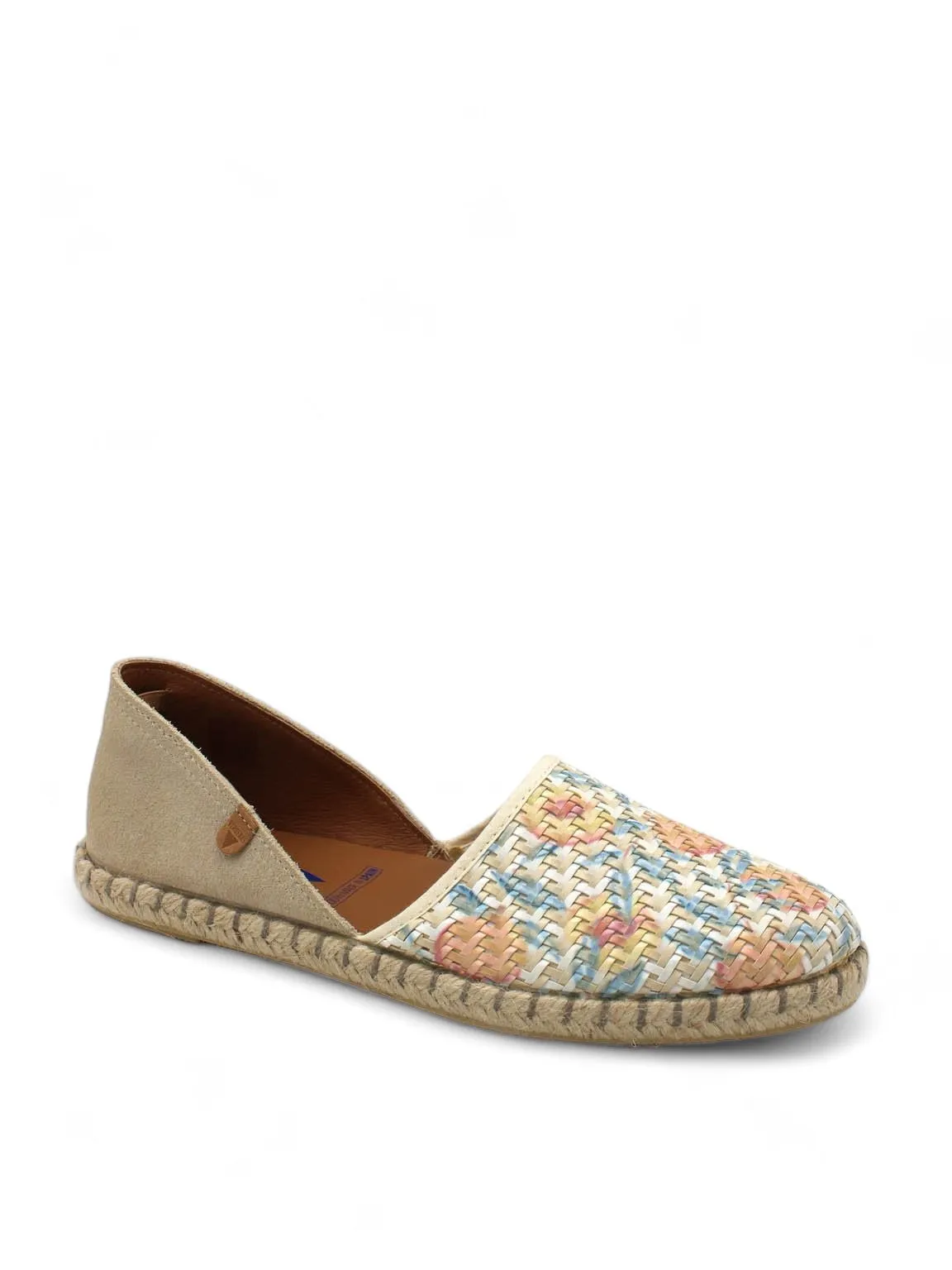 Carmen Blossom Woven Flat Espadrilles