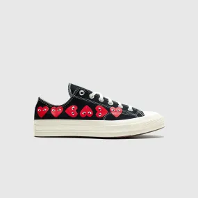 CHUCK TAYLOR ALL-STAR '70 OX "BLACK/RED MULTI HEART"