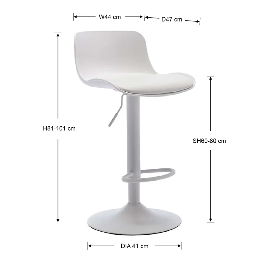 Clio Bar Chair with Cushion