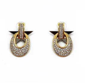 DETACHABLE STAR GLASS CRYSTAL EARRINGS