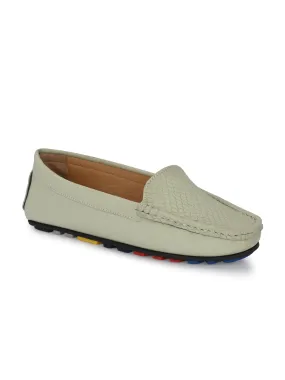 El PASO Textured Slip-On Loafers For Women