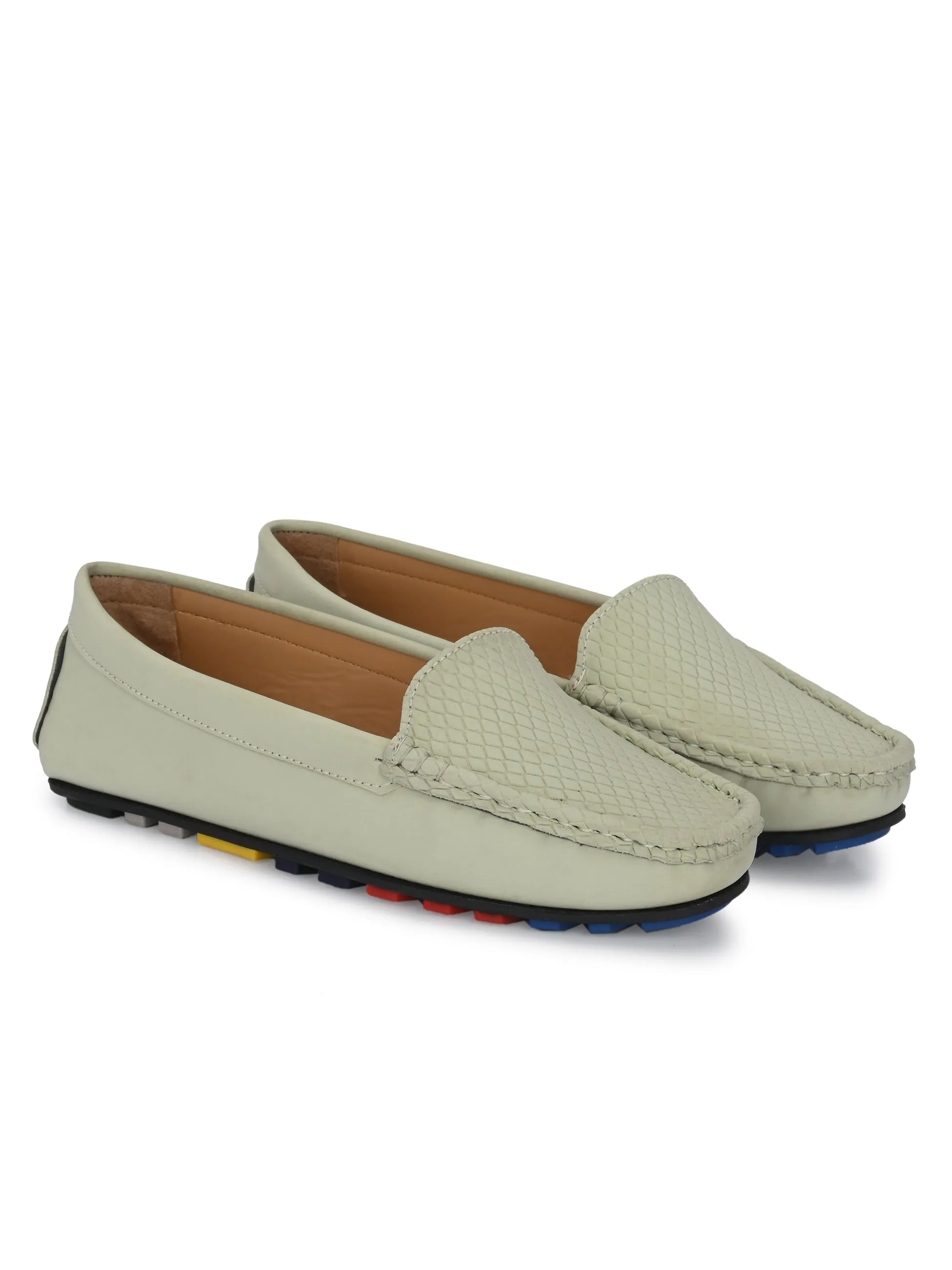 El PASO Textured Slip-On Loafers For Women