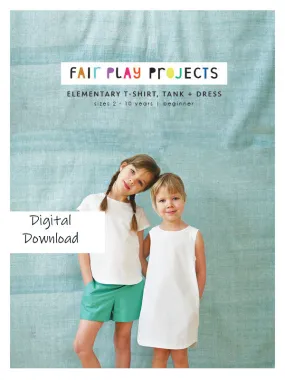 Elementary T-Shirt, Tank   Dress Digital (PDF) Pattern