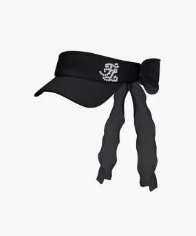 FAIRLIAR Pearl Logo Detachable Ribbon Visor - Black