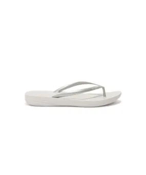 FitFlop iQushion Ergonomic Thongs Silver