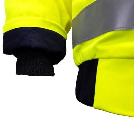 Hi Vis FR CAT 3 Bomber Jacket with Lanyard Access