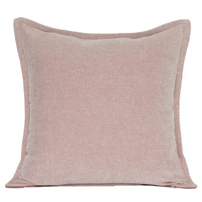 Pink and White Geometric Pattern Bed Cushion Set