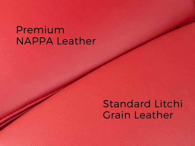 Premium NAPPA & Standard Litchi Grain Vegan Leather Swatches