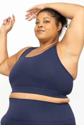 Racerback Sports Bra - Navy